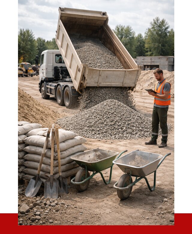 Доставка нерудных материалов в Домодедово от 1263 руб. | ПРОНЕРУДДмд