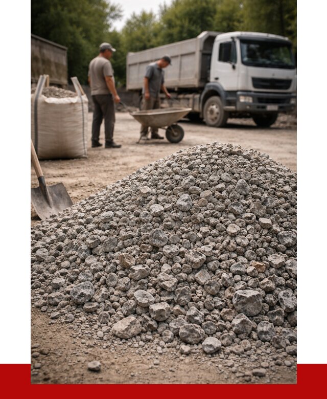 Гранитный щебень фракция 20-40 в Домодедово от 3368 руб. ПРОНЕРУДДмд