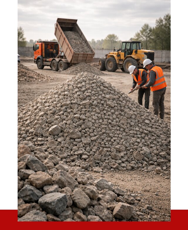 Гранитный щебень фракция 40-70 в Домодедово от 2632 руб ПРОНЕРУДДмд