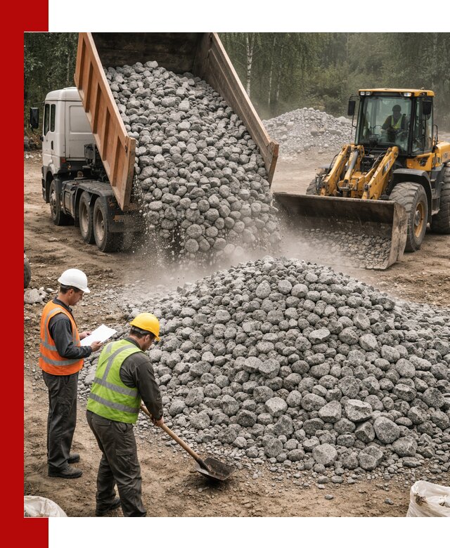 Гранитный щебень фракция 70-150 доставка в Домодедово