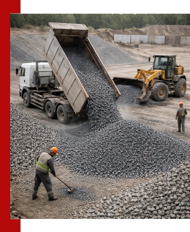 Щебень габбро-диабаз фр. 5-20 с доставкой в Домодедово