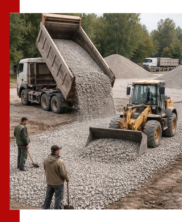 Купить гравийный щебень фракция 20-40 в Домодедово с доставкой