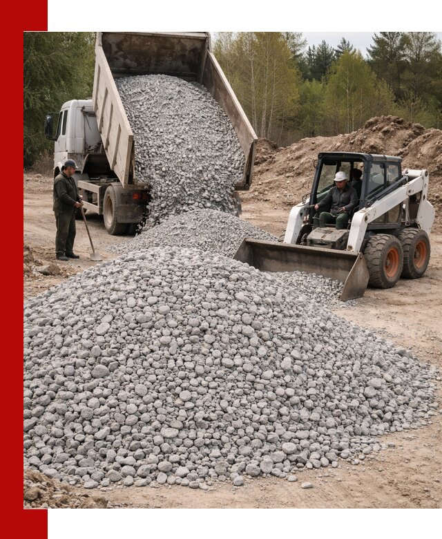 Доставка доломитового щебня в Домодедово напрямую от карьера