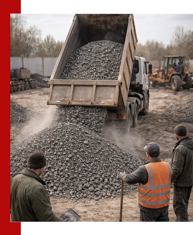 Доставка шлакового щебня в удобные сроки по выгодной цене в Домодедово