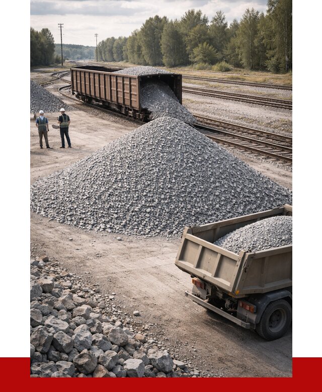 Железнодорожный щебень 20-60 в Домодедово от 1789 р. | ПРОНЕРУДДмд