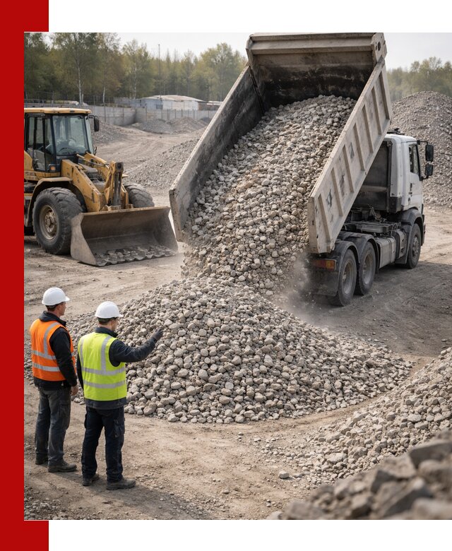 Вторичный щебень фракция 40–70 доставка в Домодедово