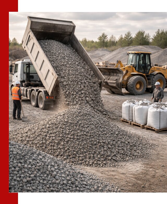 Бетонный щебень фракция 5–20 с доставкой в Домодедово