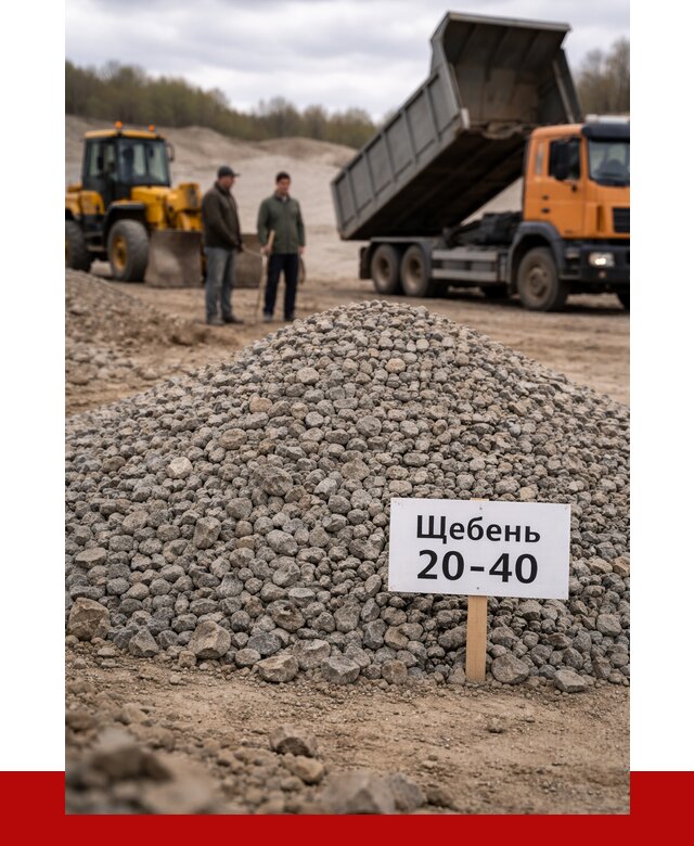 Бетонный щебень фракция 20-40 в Домодедово от 2579 р. | ПРОНЕРУДДмд