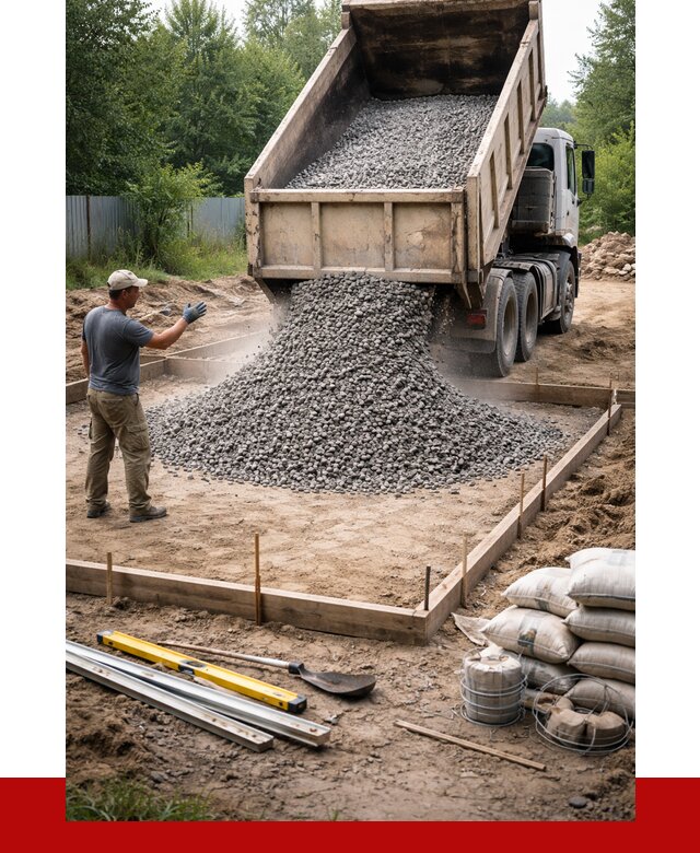 Купить щебень для фундамента в Домодедово от 4737 р. | ПРОНЕРУДДмд