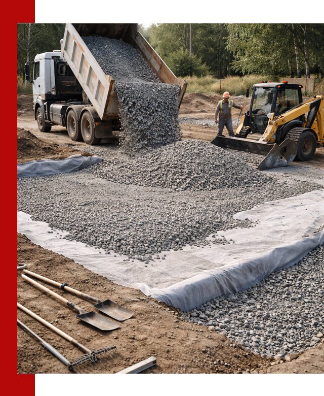 Щебень для фундамента с доставкой в Домодедово