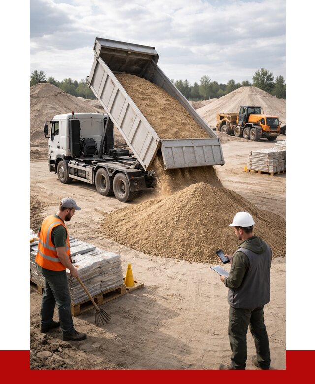 Карьерный песок с доставкой в Домодедово от 3789 р. ПРОНЕРУДДмд