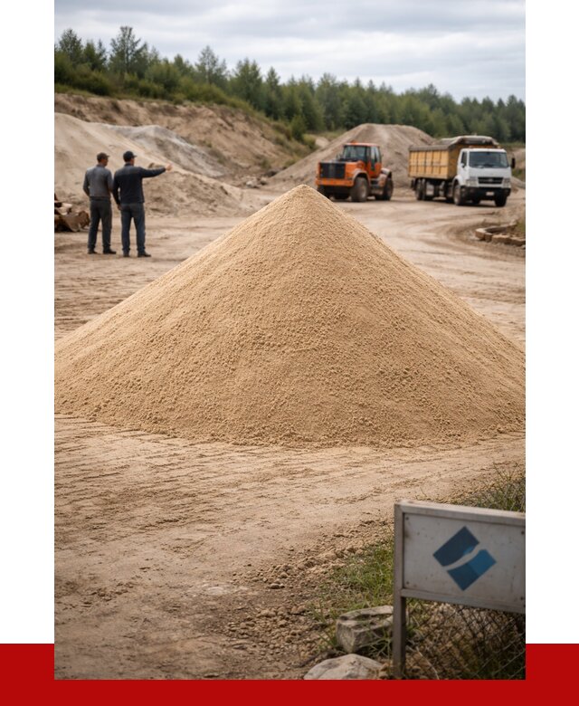 Карьерный песок навалом в Домодедово от 1895 р. | ПРОНЕРУДДмд