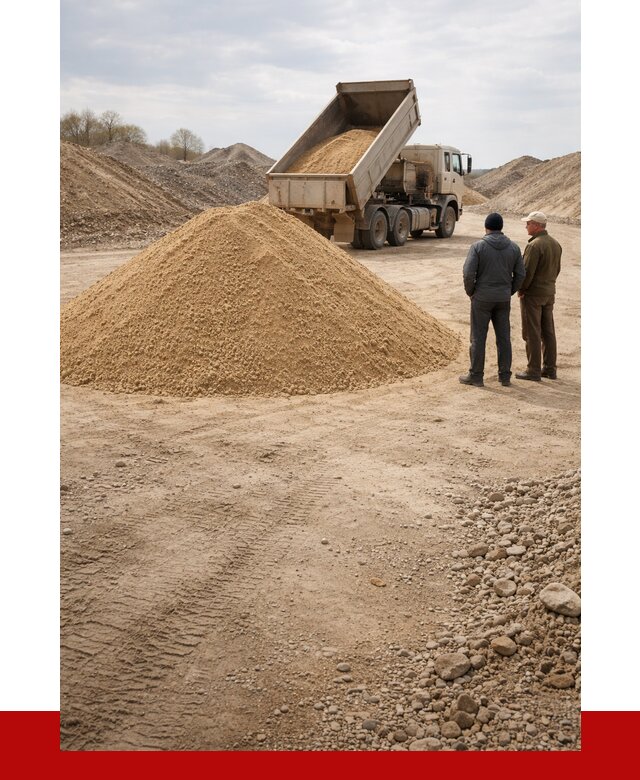 Карьерный песок крупнозернистый в Домодедово от 8947 р | ПРОНЕРУДДмд