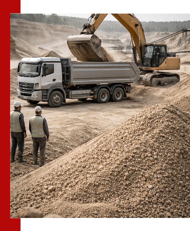 Карьерный крупнозернистый песок с доставкой в Домодедово