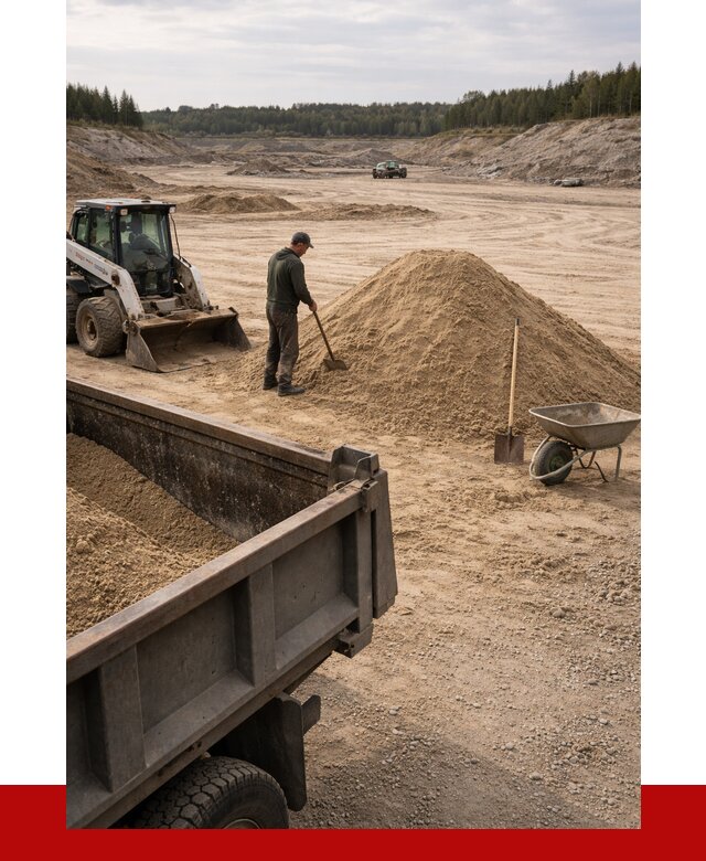 Карьерный песок среднезернистый в Домодедово, от 2316 р. ПРОНЕРУДДмд