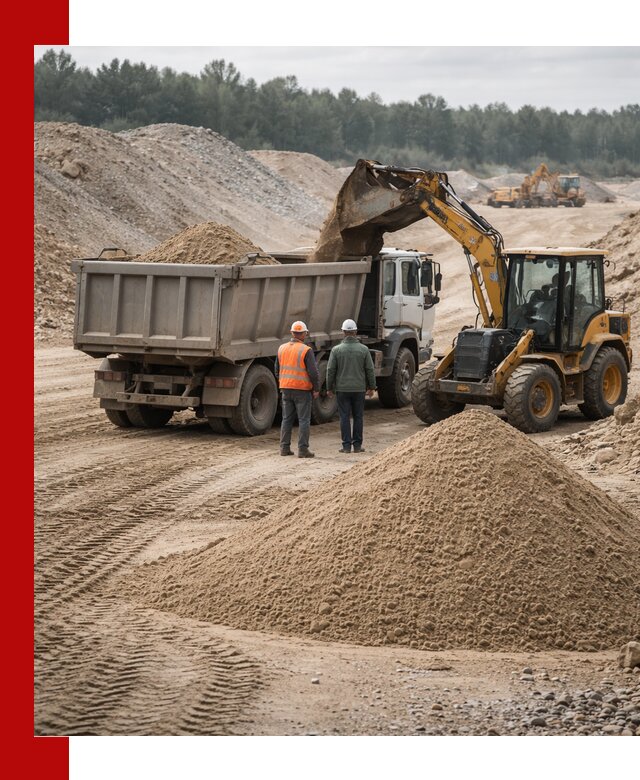 Карьерный среднезернистый песок с доставкой в Домодедово