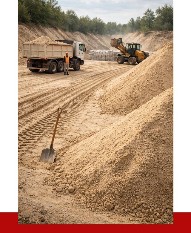Карьерный песок мелкозернистый в Домодедово от 9473 р. | ПРОНЕРУДДмд