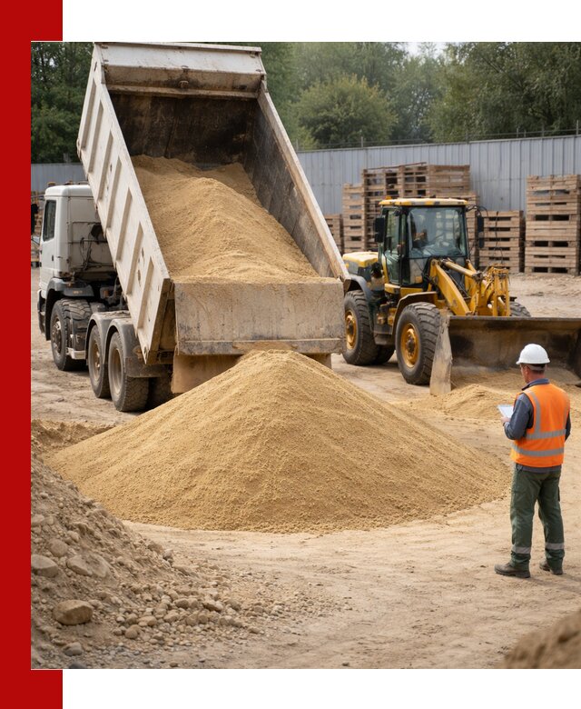 Доставка карьерного мелкозернистого песка в Домодедово
