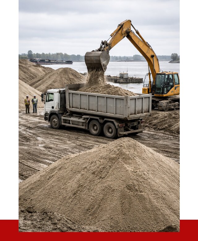 Купить речной песок навалом в Домодедово от 1895 р., ПРОНЕРУДДмд