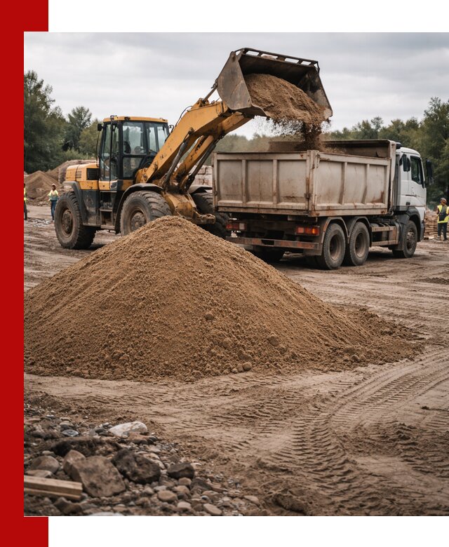 Доставка речного песка навалом в Домодедово быстро и выгодно
