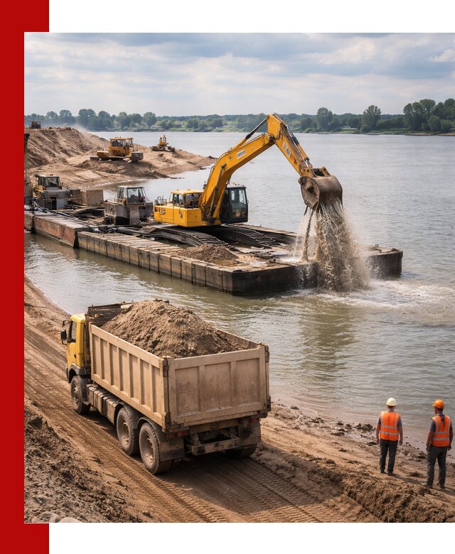 Намывной песок с доставкой в Домодедово оптом и в розницу