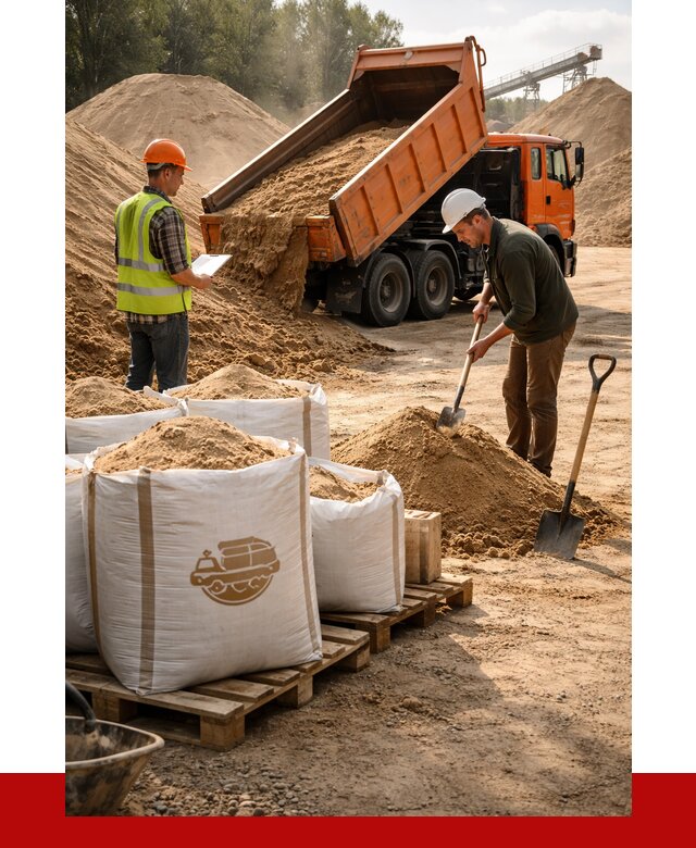 Строительный песок в Домодедово от 2316 р. с доставкой, ПРОНЕРУДДмд