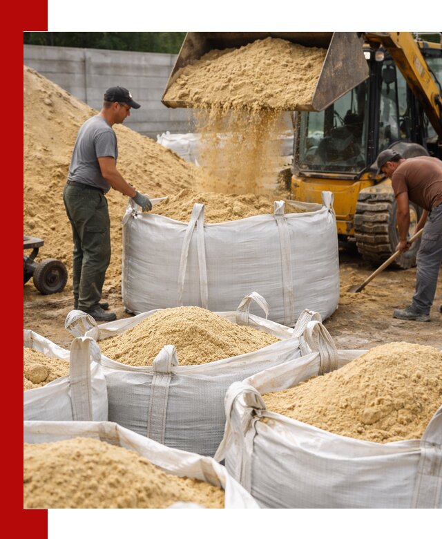 Поставка качественного песка для кладки в Домодедово