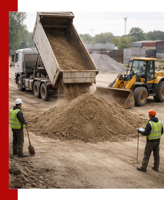 Доставка и продажа пескогрунта оптом и в розницу в Домодедово