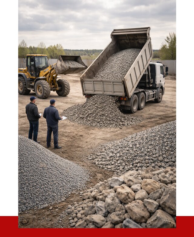 Гравий и камень с доставкой в Домодедово от 4421 р. - ПРОНЕРУДДмд