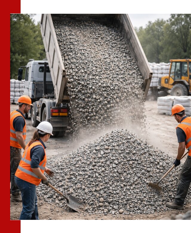 Доставка гравия и камня в Домодедово оптом и в розницу