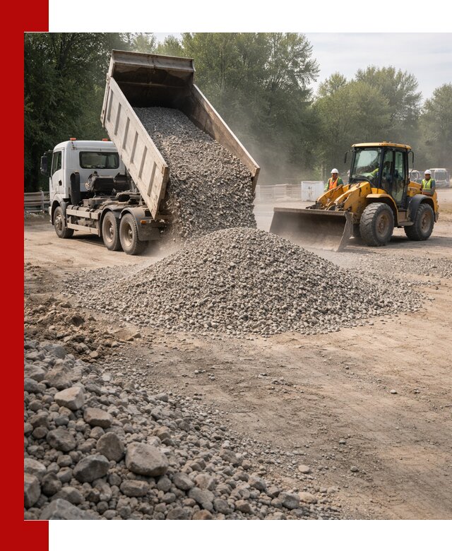 Гравий фракция 5–20 доставка в Домодедово оптом и в розницу