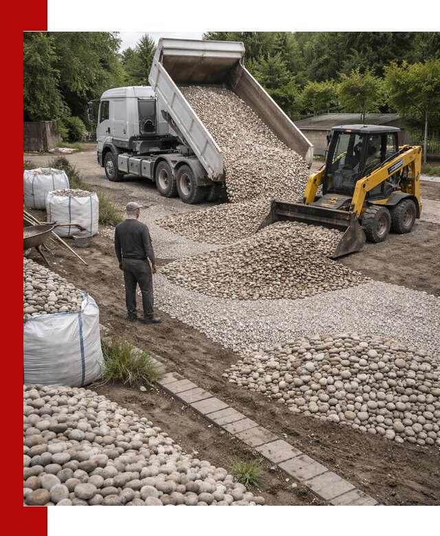 Доставка морской гальки оптом и в розницу в Домодедово