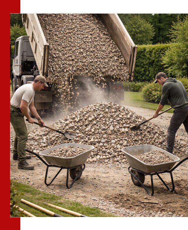 Доставка и продажа декоративной гальки в Домодедово