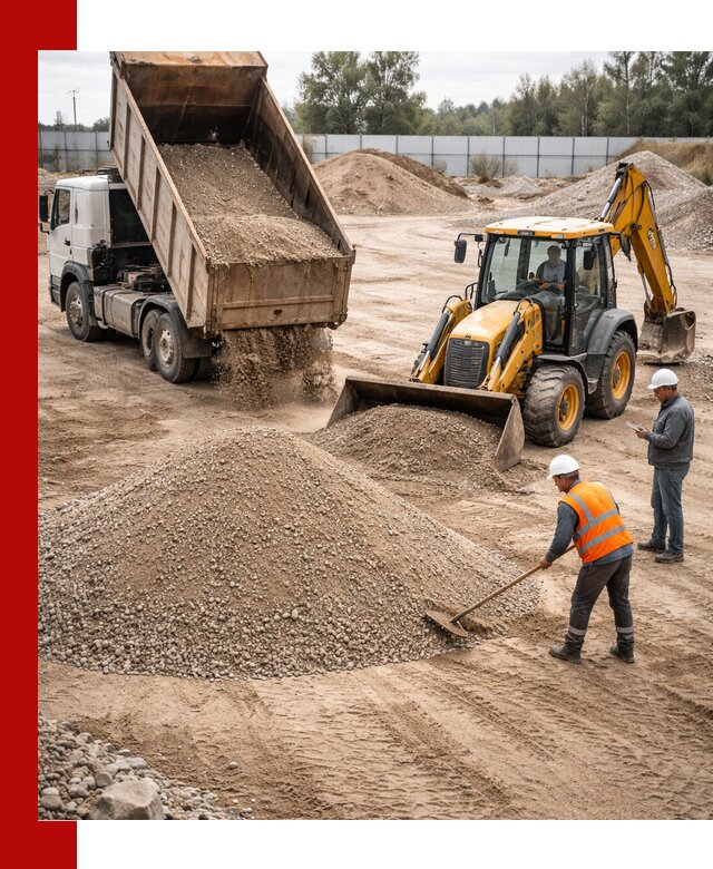 Поставка и доставка ПГС С4 в мешках и самосвалах в Домодедово