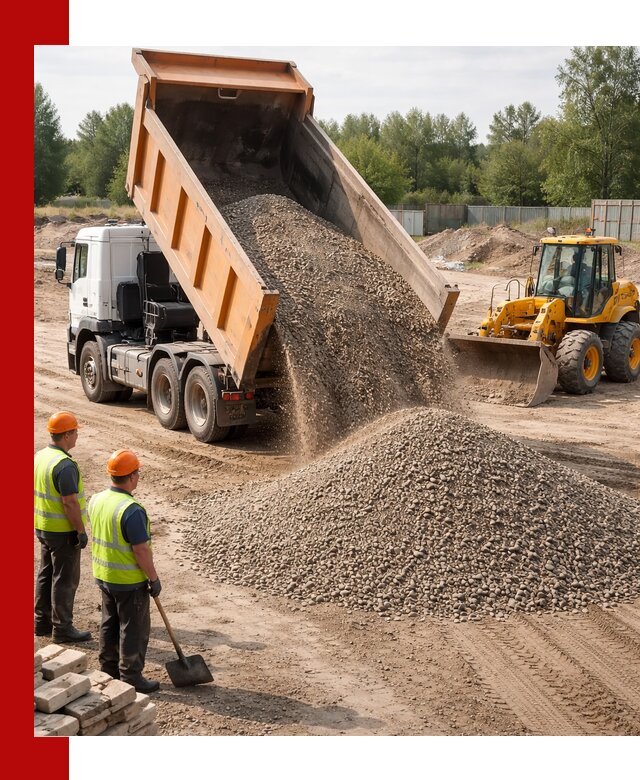 Доставка щебёночно-песчаной смеси ЩПС С7 в Домодедово