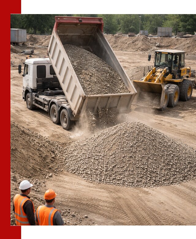 Щебень с песком (ЩГПС С2) с доставкой в Домодедово