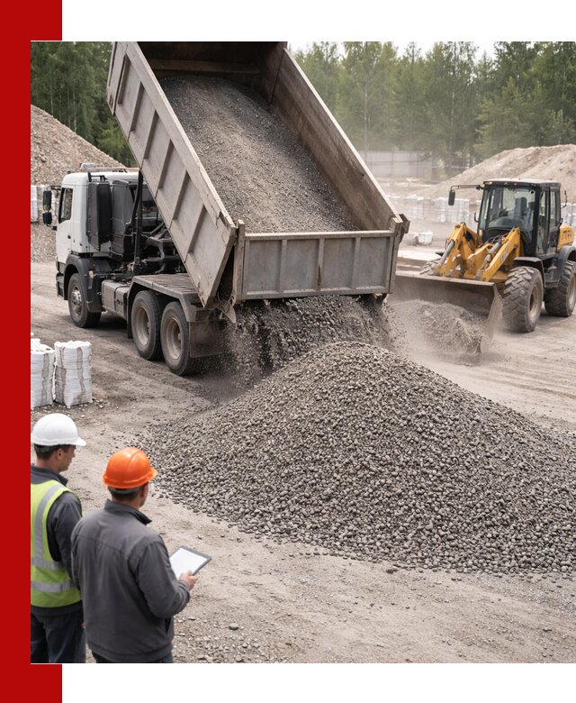 Доставка и продажа гранитного отсева 0-10 в Домодедово