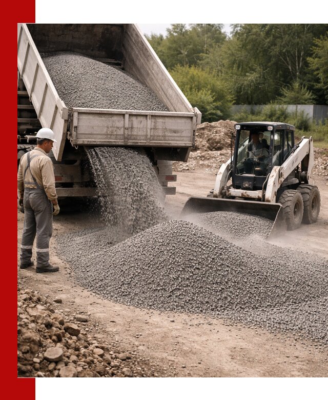 Доставка гравийного отсева 0-5 в Домодедово оптом и в розницу