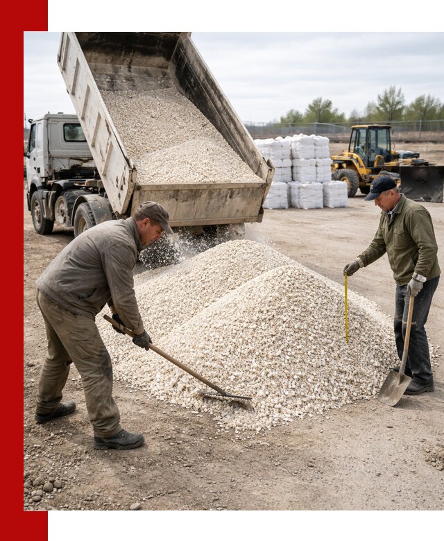Мраморная крошка с доставкой и разгрузкой в Домодедово