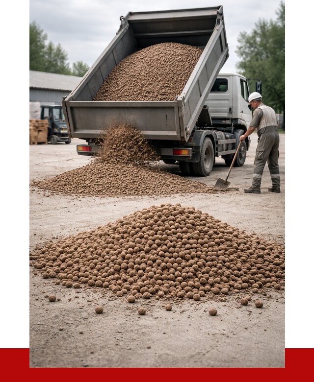 Керамзит с доставкой в Домодедово от 4421 р. за м3 | ПРОНЕРУДДмд
