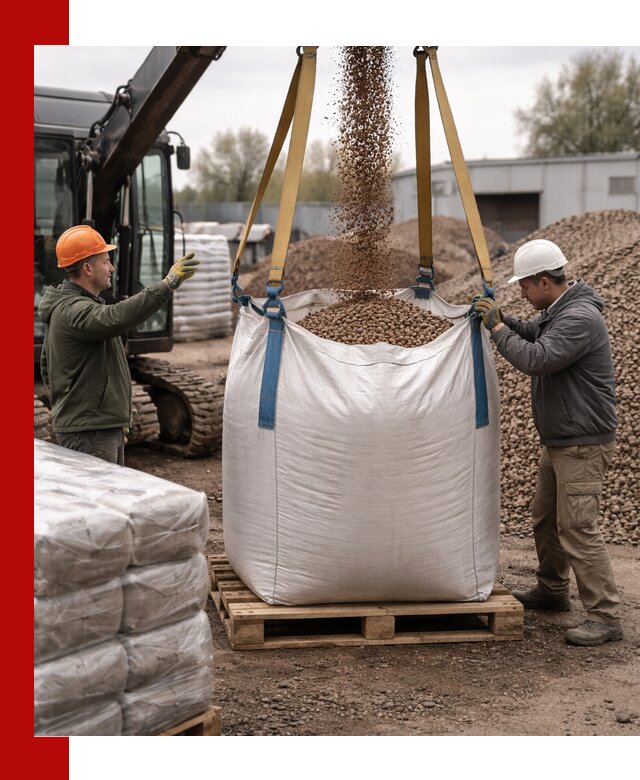 Керамзит в биг-бегах с доставкой в Домодедово