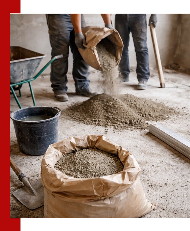 Доставка сухой смеси для стяжки в Домодедово