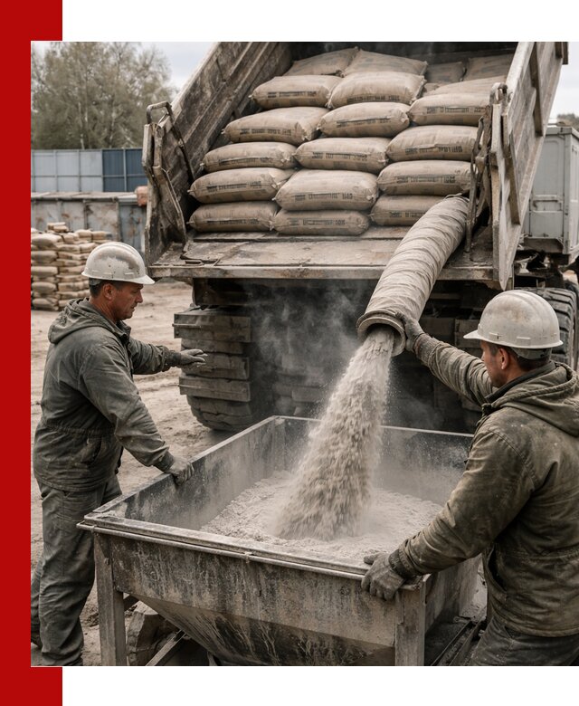 Доставка цемента М400 в Домодедово оптом и в розницу