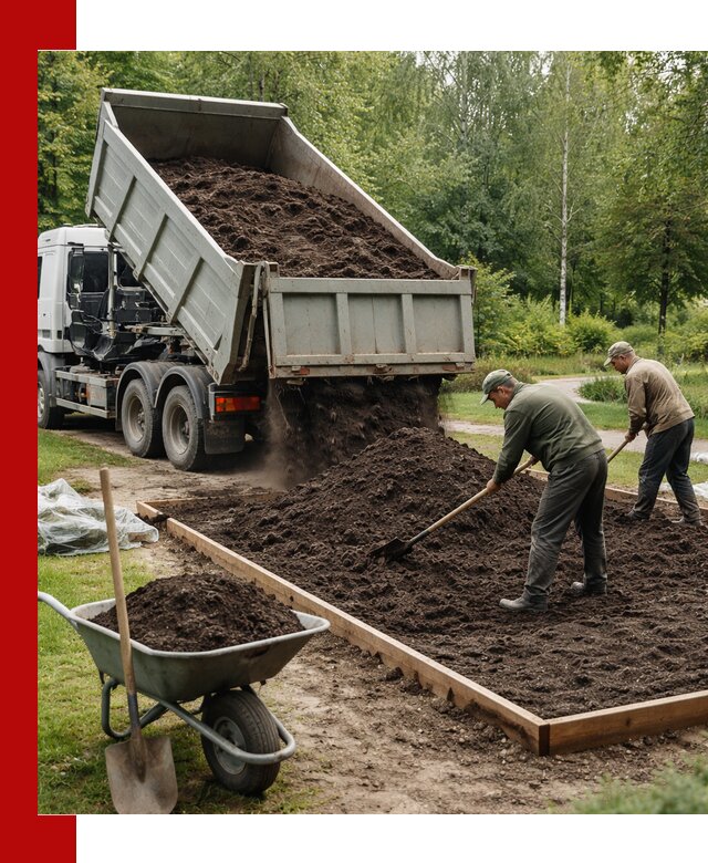Доставка грунта для озеленения и благоустройства в Домодедово