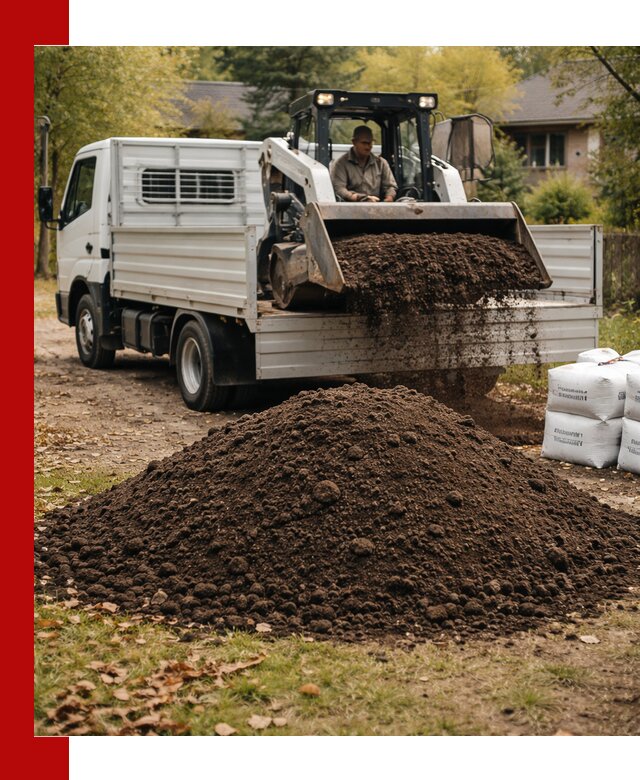 Доставка садовой земли в больших объёмах в Домодедово
