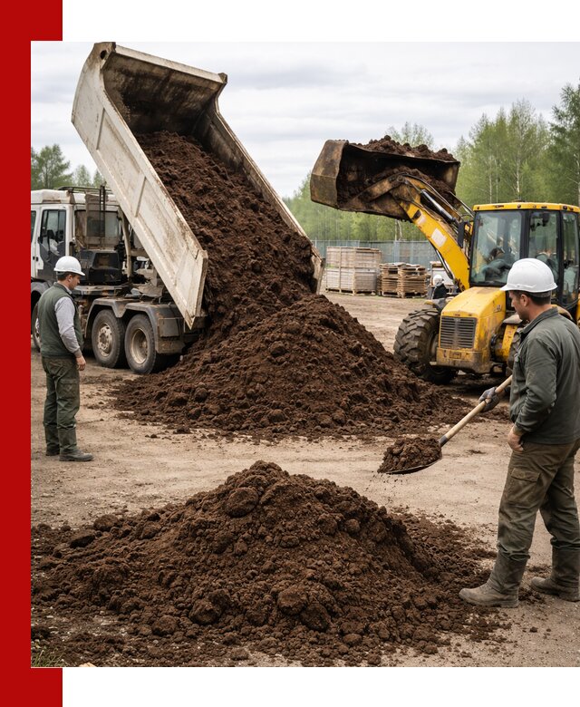 Доставка торфа оптом и в мешках в Домодедово