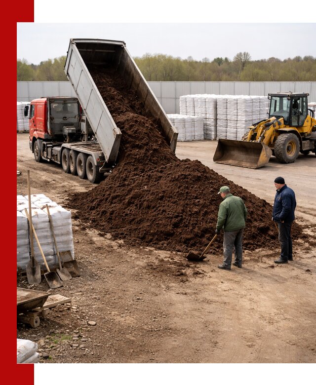 Доставка торфяных смесей оптом и в розницу в Домодедово