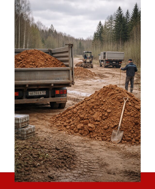 Глина и суглинки в Домодедово от 4737 р. за куб | ПРОНЕРУДДмд