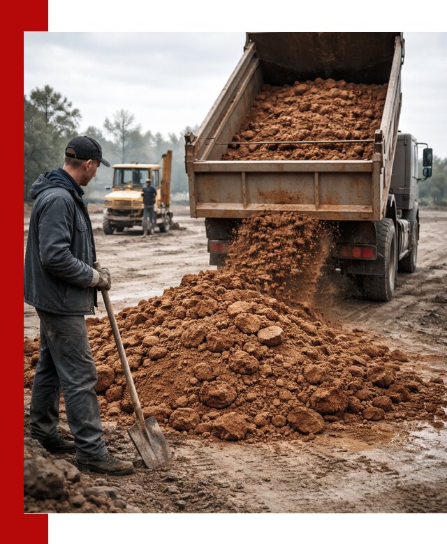 Глина для засыпки в Домодедово с доставкой самосвалами