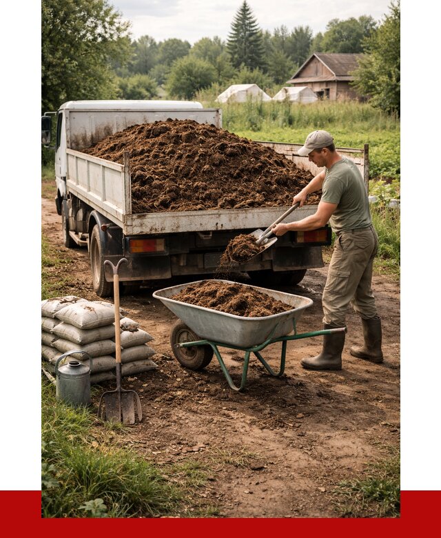 Купить коровий навоз с доставкой в Домодедово от 1895 р. | ПРОНЕРУДДмд